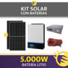 KIT CON BATERÍA <BR>LITIO 5.000W
